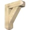 Ekena Millwork Traditional Craftsman Rough Sawn Bracket w/ Offset Brace, Douglas Fir, 8"W x 26"D x 30"H BKT0806X26X30TRA04RDF - alternate 1